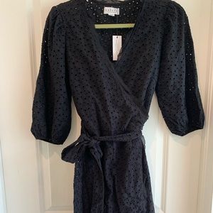 Velvet by Graham Spencer Cotton Dress Black women